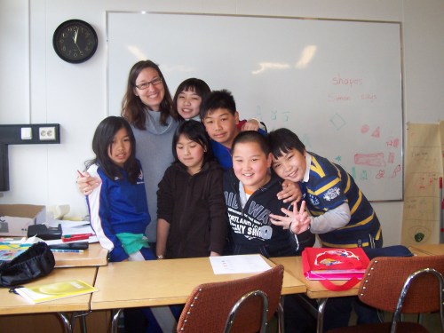 Kids with their instructor